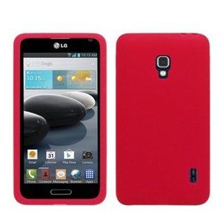 LG Optimus F6 D500 MS500 LGF6 LGD500 Silicone Skin Case Rubber Soft Sleeve Protector Cover (Red)  Mouse Pads  Electronics