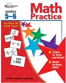 MATH PRACTICE GR 5 6 W/FLASH CARDS  Learning Materials Math Activity Books 