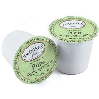 Twinings Pure Peppermint Tea, K Cup Portion Pack for Keurig K Cup Brewers 24 Count  Herbal Teas  Grocery & Gourmet Food