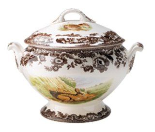 Spode Woodland Covered Soup Tureen with Rabbit, Quail, and Pintail Kitchen & Dining