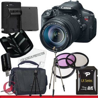 Canon EOS Rebel T5i DSLR Camera with EF S 18 135mm f/3.5 5.6 IS STM Lens 16GB Package 5  Digital Slr Camera Bundles  Camera & Photo