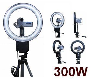 300W Continuous Video Ring Light for Panasonic SDR S26, S7, S150, S10P1, H80, H79K, H60, H40, H18, SW21 S, SW20, PVDV203, PVDV963, PVDV103, VDR D50, D210, D230, D100, D300, M53, M30  On Camera Video Lights  Camera & Photo