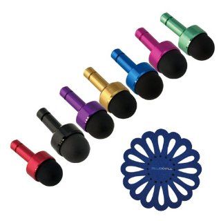 GTMax Universal Mini Dust Cap Stylus and Cup Pad for Samsung Galaxy S3/Galaxy S2 I9100,Epic 4G,Galaxy S 4G /Vibrant Plus 4G,Hercules SGH T989,Fascinate SCH i500   8 Piece   Black/Blue/Hot Pink/Purple/Red/Orange/Green/Yellow Kindle Store