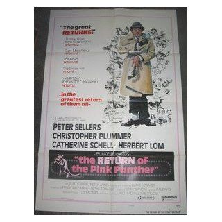 RETURN OF THE PINK PANTHER / ORIG. U.S. ONE SHEET MOVIE POSTER (PETER SELLERS) PETER SELLERS Entertainment Collectibles