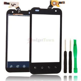 New Black Repair Part Touch Screen Digitizer Lens for LG Optimus 4G P990 2X P999 Cell Phones & Accessories