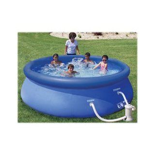 Quick Set Ring Pool 8' x 27" with Filter Pump Patio, Lawn & Garden