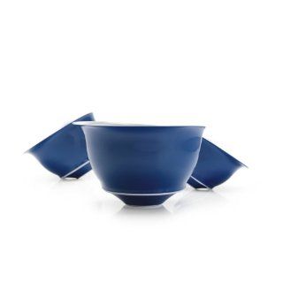 blinQ Melamine Set of 3 Bowls Mystic Blue Kitchen & Dining