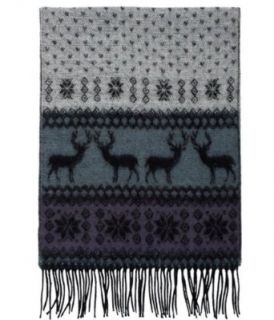 Reversible Reindeer Snowflake Christmas Scarf Ugly Sweater Party #P at  Mens Clothing store Men Ugly Christmas Sweater