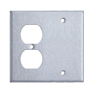 Westgate Mfg SSC28 Two Gang Stainless Steel Wallplate Electronics