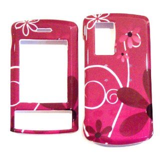 Hard Plastic Snap on Cover Fits LG KE970 Shine Secret Flowers AT&T Cell Phones & Accessories