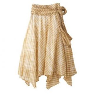 Hand Dyed Handkerchief Skirt Sand XL Petite