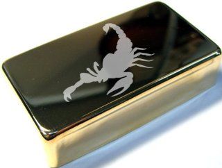 Scorpion Silhouette Gold Engraved Humbucker Cover Musical Instruments