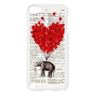 Custom Elephant Back Cover Case for iPod Touch 5th Generation LLIP5 971 Cell Phones & Accessories