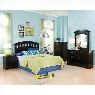 Standard Furniture Free 2 B 4 Piece Bedroom Set in Sleek Black    
