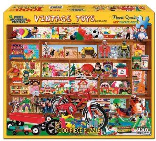 White Mountain Puzzles Vintage Toys   1000 Piece Jigsaw Puzzle Toys & Games