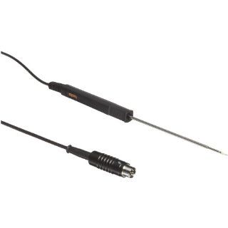 Testo 0635 1549 Robust Hot Bulb Probe with Handle, 3mm Tip,  20 to 70 Degree C Range, 4mm Diameter x 150mm Length Test Probes