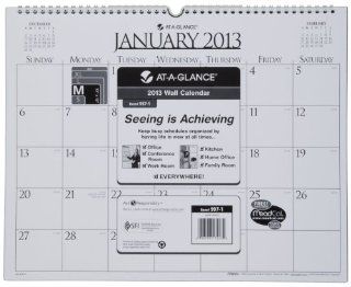 Day Runner Recycled Business Wall Calendar, Med Wall, White, 2013 (997 1 13) 