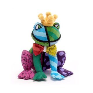 Romero Britto Miniature Frederic the Frog Pop Art Stuffed Animal Plush Toys & Games
