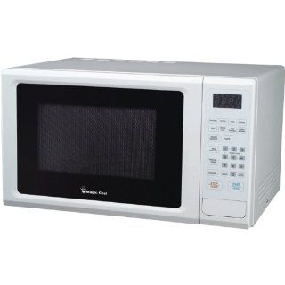 Magic Chef Mcm1110W 1.1 Cubic Feet 1,000 Watt Microwave With Digital Touch, White Kitchen & Dining