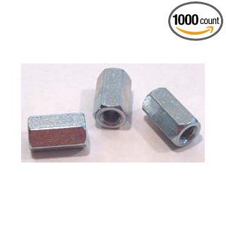 10 24 X 3/4 (5/16 AF) Hex Coupling Nuts / Steel / Zinc / 1, 000 Pc. Carton