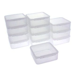 12 Storage Square Clear Container For Small Items Organizer 1.5 inches Square Watches