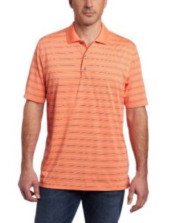IZOD Men's Short Sleeve Jersey Stripe Golf Polo Clothing