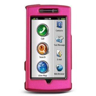 Garmin Nuvifone G60 Crystal Rubber Case Hot Pink Cell Phones & Accessories