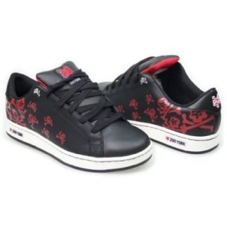 Zoo York "Hester" Skate Style Shoes, Mens Shoe, Black/Red SIZE 4 LEFT ONLY Shoes