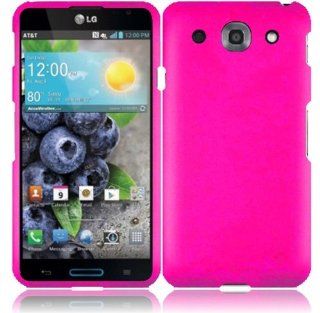 For LG Optimus G Pro E980 Hard Cover Case Hot Pink Accessory Cell Phones & Accessories