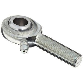Sealmaster CFML 5N Rod End Bearing, Two Piece, Commercial, Regreasable, Male Shank, Left Hand Thread, 5/16" 24 Shank Thread Size, 5/16" Bore, 7 degrees Misalignment Angle, 7/16" Length Through Bore, 7/8" Overall Head Width, 1.219"