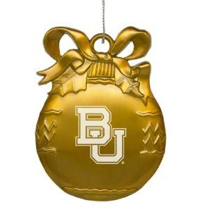 Baylor University   Pewter Christmas Tree Ornament   Gold Sports & Outdoors