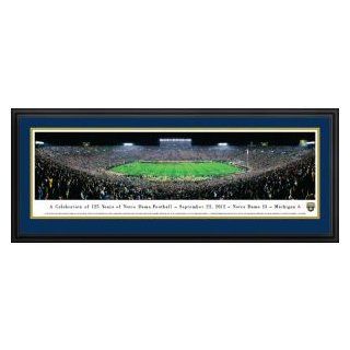Notre Dame Fighting Irish Panoramic Deluxe Framed  Sporting Goods  Sports & Outdoors