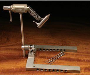 Marc Petitjean Swiss Master Pedestal/Clamp Vise  Fly Tying Equipment  Sports & Outdoors