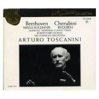 Ludwig van Beethoven Missa Solemnis, Op. 123 / Luigi Cherubini Requiem (Arturo Toscanini Collection, Vol. 61) Music