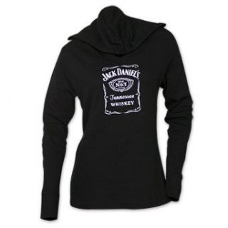 Jack Daniel's Women's Hoodie   Black Novelty Athletic Sweatshirts Clothing