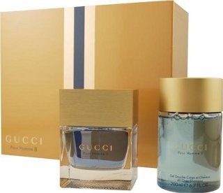 Gucci Pour Homme Ii By Gucci For Men. Set edt Spray 3.4 Ounce & All Over Shampoo 6.7 Ounce  Fragrance Sets  Beauty