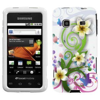 Samsung Galaxy Precedent Tropical Flower on White Hard Case Phone Cover Cell Phones & Accessories