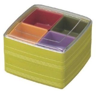 Large Lunch box Bento box 2 Tier SQ (color may vary) Kitchen & Dining