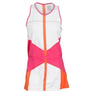 Lucky in Love Ladies Pink Color Block Tennis Dress (XS) Clothing
