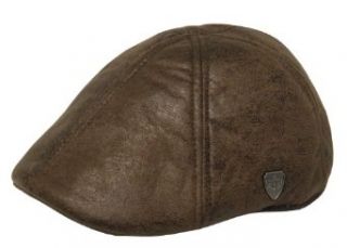 Low Profile Polyester 6 Panel Ivy Cabbie Newsboy Cap (Brown) at  Mens Clothing store Newsboy Caps