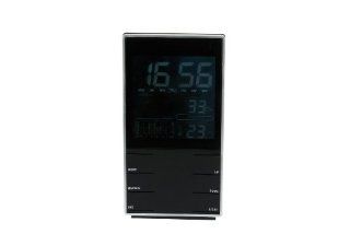 Brink Vertical Alarm Clock with Weather Station   Weather Monitor Clocks