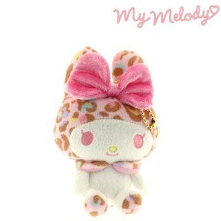 Sanrio My Melody Leopard Plush Doll Ball Chain (Pink Ribbon) Electronics