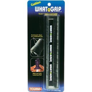 Tourna What A Grip Cushion Tennis Overgrip 1 Black Thick & Contoured Over grip  Tennis Racket Grips  Sports & Outdoors