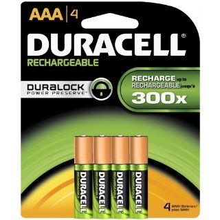 Duracell 4 pk Ni MH AAA DC2400B4N Rechargeable Batteries Electronics
