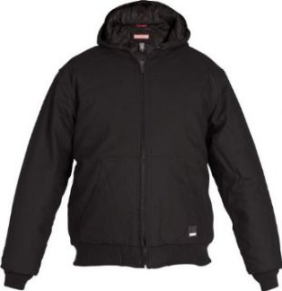 Craftsman Hooded Duck Bomber Jacket Black, Large 25817 LG at  Mens Clothing store Clothing