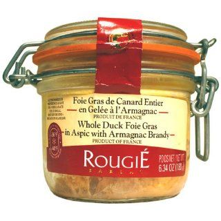 Whole Duck Foie Gras in Aspic with Armagnac Brandy Micuit by Rougie   1 jar, 6.34 oz  Grocery & Gourmet Food