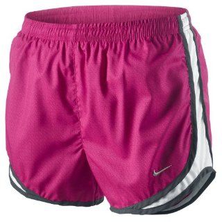 Nike Womens FIT Dry TEMPO Running Shorts Pink & White  Sports & Outdoors
