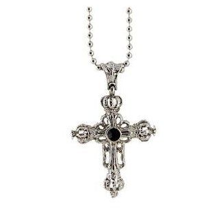Black Butler Kuroshitsuji Gothic Cross Crown Necklace 