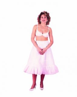 A White Tea Length Bridal Petticoat Bridal Slip Skirt (Regular)