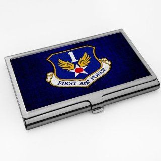 Business Card Holder with U.S. 1st Air Force emblem 